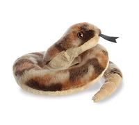 Aurora, 31782, Mini Flopsie Ruse Rattlesnake, 8In, Eco-friendly soft toy, Green & Brown