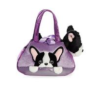 Aurora, 32829, Fancy Pal, Peek-A-Boo French Bulldog, 8In, Soft Toy, Purple and B