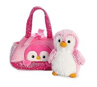 Aurora World Soft Toy Peek-A-Boo Penguin Fancy Pal 32832 8 in Pink
