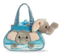 AURORA, 32839, Fancy Pal, P Boo Elephant, 8In, Soft Toy, Grey, Blue - Plush Soft Toy