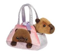 AURORA 32983, Fancy Pal Peekaboo Capybara, 20cm, Soft Toy, Purple & Brown