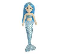Aurora, 33084, Sea Shimmers Sapphire The Mermaid, 18In, Soft Toy, (Blue, Peach, Silver)