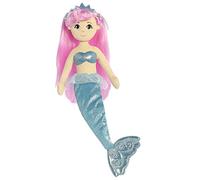 Aurora, 33206, Sea Shimmers Crystal The Mermaid, 18In, Soft Toy, (Pink,Blue,Peach)