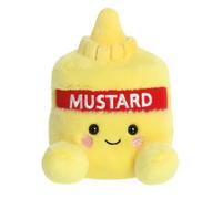 AURORA - 33884 - Palm Pals Newton Mustard 13cm Soft Toy - Fun Collectable Plush for Kids and Adult Collectors - Perfect for Birthdays, Gifts or Any occasion - Yellow.