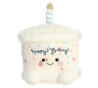 AURORA, 33971, Palm Pals Happy B'day Cake, 20cm, Soft Toy, White