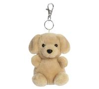 AURORA- 34055- Palm Pals Sunny Labrador Dog Clip-On 10cm Soft Toy- Fun Collectable Plush for Kids and Adult Collectors - Perfect for Birthdays, Gifts or Any occasion -Beige
