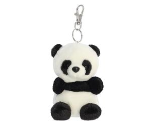 AURORA 34057, Palm Pals Bamboo Panda Clip-On, 10cm, Soft Toy, White & Black
