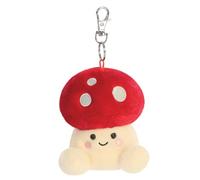 AURORA 34063, Palm Pals Amanita Mushroom Clip-On, 10cm, Soft Toy, Red & Beige