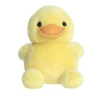 AURORA - 34067 - Palm Pals Tubby Rubber Ducky 13cm Soft Toy - Fun Collectable Plush for Kids and Adult Collectors - Perfect for Birthdays, Gifts or Any occasion -Yellow.