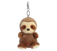 AURORA, 34118, Palm Pals Slomo Sloth Clip-On, 10cm, Soft Toy, Brown