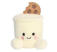 AURORA 34153, Palm Pals Duncan Milk & Cookies, 13cm, Soft Toy, White & Brown