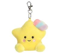 AURORA, 34190, Palm Pals Pisces Shooting Star Clip-On, 10cm, Soft Toy, Yellow