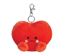 AURORA, 34193, Palm Pals Amore Heart Clip-On, 10cm, Soft Toy, Red