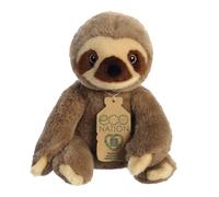 AURORA, 35003, Eco Nation Sloth, 9.5In, Recycled Soft Toy, Brown