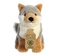 Aurora, 35006, Eco Nation, Wolf, 9.5In, Soft Toy, (Grey/White/Brown)