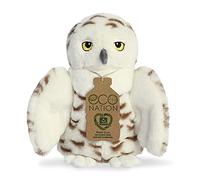 Aurora, 35029, Eco Nation Snowy Owl, 8In, Soft Toy, White