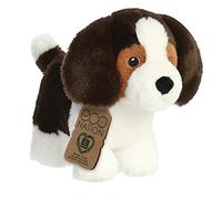 Aurora World Soft Toy Eco Nation Beagle 35047 8in Black & White