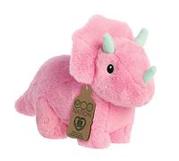 Aurora, 35057, Eco Nation Trix Triceratops Dinosaur, 8In, Soft Toy, Pink