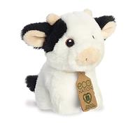 Aurora, 35072, Eco Nation Mini Cow, 5In, Soft Toy, Black & White