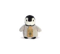 Aurora, 35083, Eco Nation Mini Penguin, 5In, Recycled Soft Toy, Grey