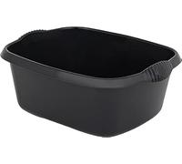 Aurora - 39cm High-Grade Rectangular Washing Up Bowl Basin With 12L Capacity - Midnight (Darkish Grey)