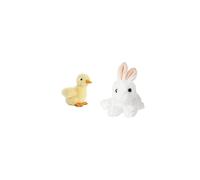 AURORA, 40441, Mini Flopsies Spring Collection Quacker, 6In, Soft Toy, Yellow &, 73901, Mini Flopsie Bunny, Soft Toy, White