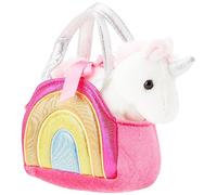 AURORA, 61171, Fancy Pal, Colourful Rainbow Unicorn, 8In, Soft Toy, Multi-Coloured