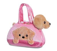 Aurora, 61365, Fancy Pal PeekaBoo Labrador Dog, Soft Toy, Pink & Brown