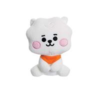 AURORA, 61374, BT21 Official Merchandise, Baby RJ Sitting Doll 5In, Soft Toy, White and Orange