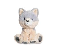 Aurora, 61411, Glitzy Tots Wolf, 6In, Soft Toy, Grey and Brown