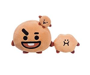 AURORA, 61454, BT21 Official Merchandise, SHOOKY Soft Toy, 20cm, Medium, Brown