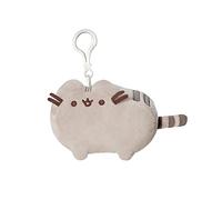 Aurora, 61534, Classic Pusheen Keyring, Soft Toy, Grey, 8 cm