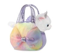 Aurora, 61539, Fancy Pal Big Bow Princess Kitty, Soft Toy, White and Purple