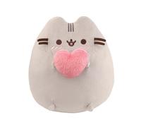 AURORA, 61572, Pusheen with Heart, 9In, Soft Toy, Grey