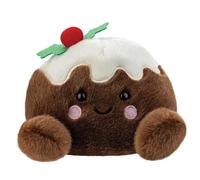 AURORA, 61648, Palm Pals Carol Christmas Pudding 5In, Soft Toy, Brown & White