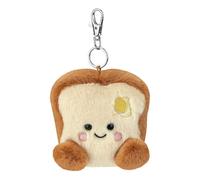 AURORA,61651, Palm Pals Buttery Toast Clip-On, 10cm, Soft Toy, Brown