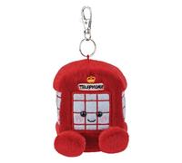 AURORA, 61655, Palm Pals Hattie Telephone Box Clip-On, 10cm, Soft Toy, Red