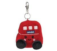 AURORA, 61657, Palm Pals Bertie Red Bus Clip-On, 10cm, Soft Toy, Red