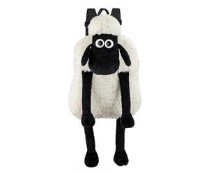 AURORA 61665, Shaun the Sheep 90s Backpack, Soft Toy, White & Black