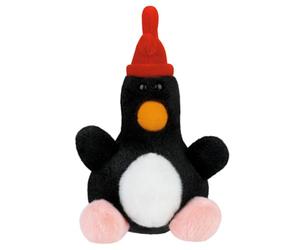 AURORA - 61685 -Feathers McGraw Palm Pals Soft Toy from Wallace & Gromit - 13cm - Black & Red - Fun Collectable Plush for Kids and Wallace & Gromit lovers - Perfect for any occasion