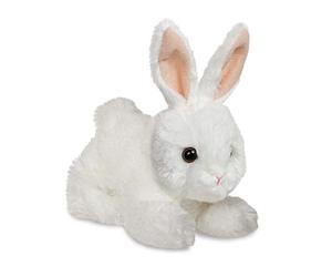 AURORA, 73901, Mini Flopsie Bunny, Soft Toy, White, 8"