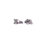AURORA 8-inch Flopsie Elephant & 31385, Mini Flopsie Howie Hippo, 8In, Soft Toy, Grey