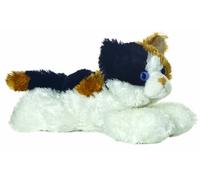 Aurora 8-inch Flopsie Esmeralda Cat, Brown, Black, White
