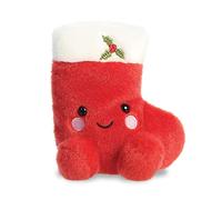 Aurora, 99220, Palm Pals Holly Christmas Stocking, 5In, Soft Toy, Red & White