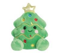 AURORA- 99406 -Palm Pals Douglas Christmas Tree Soft Toy -13cm -Green - Fun Collectable Plush for Kids and Adult Collectors - Perfect for Holiday Decorations or Gifts