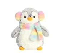 Aurora, 99441, PomPom Penguin Muffs & Scarf 9In, Soft Toy, Grey
