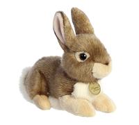 Aurora Adorable Miyoni Eastern Cottontail Rabbit Stuffed Animal - Lifelike Detail - Cherished Companionship - Brown 11 Inches
