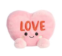 Aurora? Adorable Palm Pals? Candy Heart Love? Stuffed Animal - Pocket-Sized Fun - On-The-Go Play - Pink 5 Inches