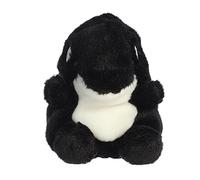 Aurora Adorable Palm Pals Juneau Orca Stuffed Animal - Pocket-Sized Fun - On-The-Go Play - Black 5 Inches