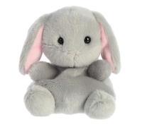 Aurora Adorable Palm Pals Pebbles Bunny Stuffed Animal - Pocket-Sized Play - Collectable Fun - Grey 5 Inches